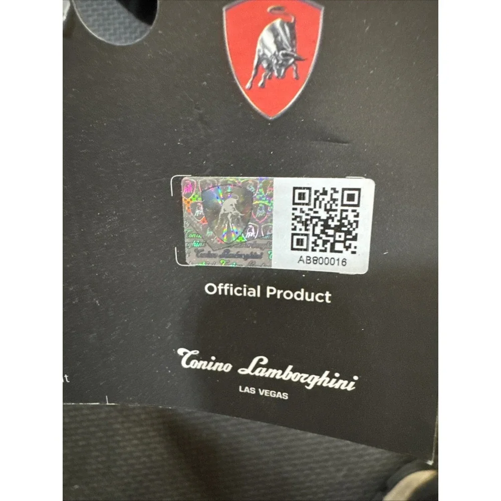 Tonino Lamborghini Las Vegas Hat OSFM Adjustable Black Red Color SIGNED
